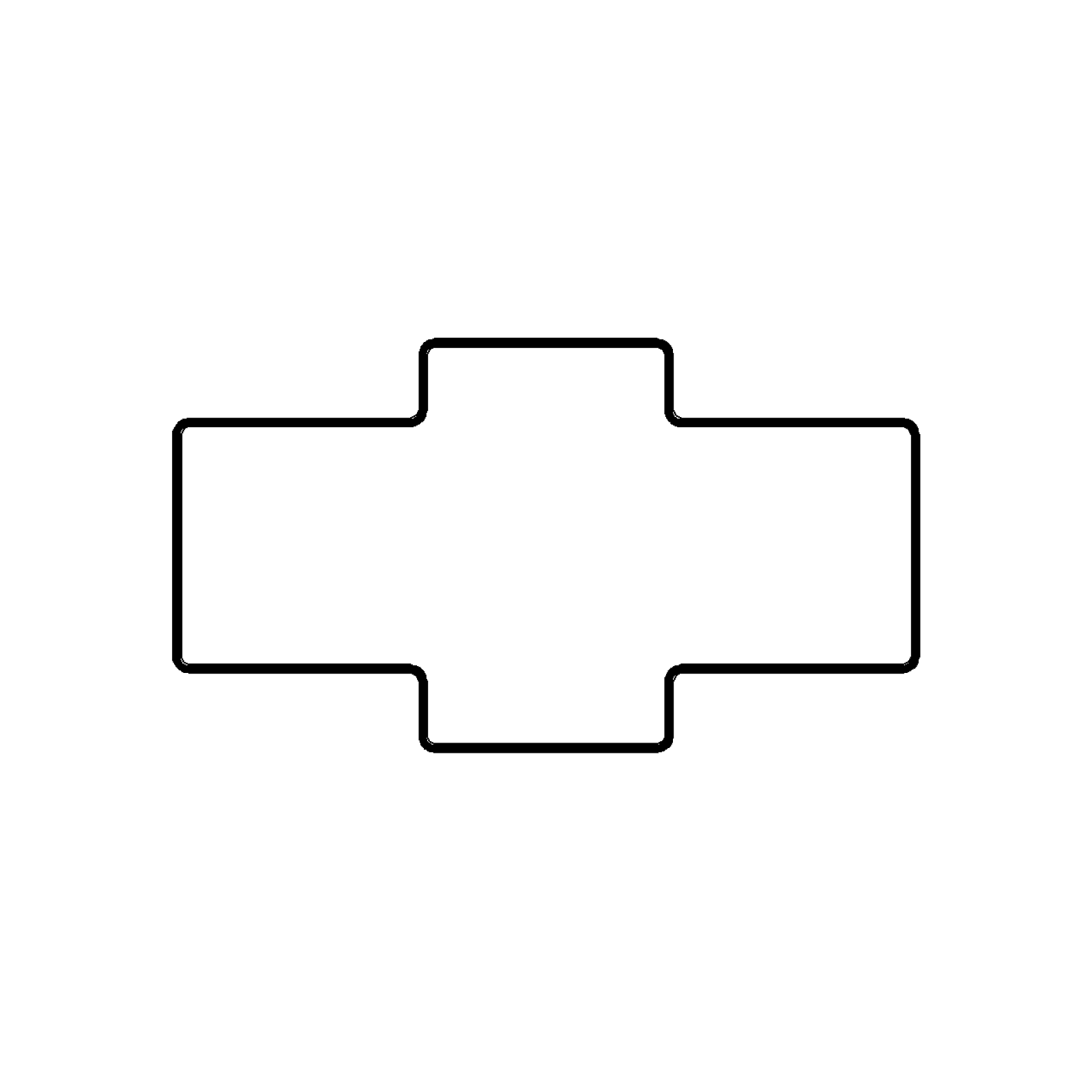 MULER - Mullion Equal Rabbet Profile